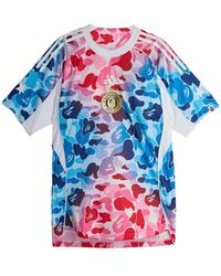 A Bathing Ape - X Adidas Football Graphic Slim Jersey "T-Shirt" Ka0040" - Lyst