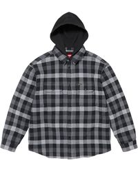 Supreme - Plaid Waffle Hooded Jacket "Fw24 - Lyst