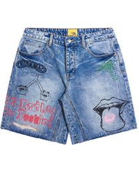DIET STARTS MONDAY - Doodle Denim Shorts Dsm Sum26 007" - Lyst