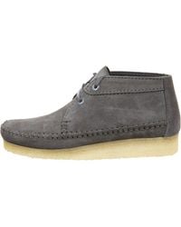 Clarks - Originals Weaver Boot "Charcoal Suede" 20119261" - Lyst