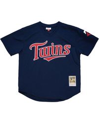 Mitchell & Ness - Authentic Bp Pullover Jersey "Mlb Minnesota Twins 2002 David Ortiz" Abpjac20027 Mtwnavy02Dor" - Lyst