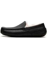 UGG - Ascot Leather Slipper 5379B Blk" - Lyst