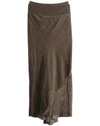 Rick Owens - A Line Bias Skirt "Dark Dust" Rp02F5343 V 78" - Lyst
