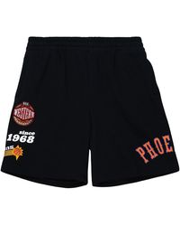 Mitchell & Ness - Team Origins Fleece Shorts "Nba Suns" Pshr4851 Psuyypppblck" - Lyst
