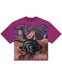 GODSPEED NEW YORK - Mother Cairo T-Shirt "Plum Wash" Gdspd14 Pw" - Lyst