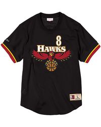 Mitchell & Ness - Nba Steve Smith Name & Number Mesh Crewneck Shirt "Atlanta Hawks - Lyst