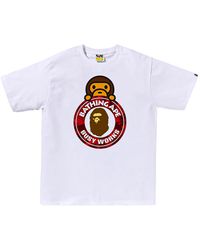 A Bathing Ape - Camo Color Milo On Busy Works Ss T-Shirt Camo" 0Zxtemx00710Q Whp" - Lyst