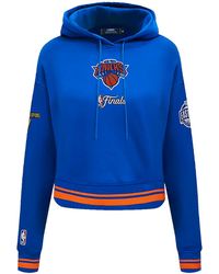 Pro Standard - Ny Knicks '26 Nba Championship Cropped Hoodie "Royal" Bnkc517768 Ror" - Lyst
