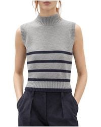 Brunello Cucinelli - Wool Sleeveless Sweater "Light" Brun2522" - Lyst