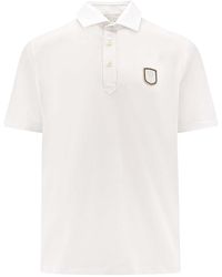 Brunello Cucinelli - Polo Shirt With Emblem Brun3000" - Lyst