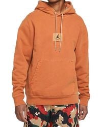 Nike - Flight Heritage Washed Fleece Pullover Hoodie "Dark Russet" Da9789 220" - Lyst