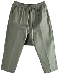 Rick Owens - Drawstring Cropped Pants "Euca" Ru01F2381 P 35" - Lyst
