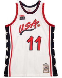 Mitchell & Ness - Nba Karl Malone Authentic Jersey "1996 Usa Dream Team - Lyst