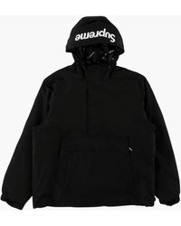 Supreme - Hooded Logo Half Zip Pullover "fw 17" - Lyst