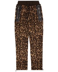 Amiri - Printed Leopard Fleece Pants Mkp004 242" - Lyst