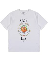 CASABLANCA - Casa Way Mascot T-Shirt Aw25 Jts 001 02" - Lyst