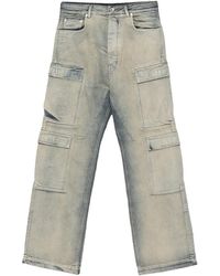 Rick Owens - Denim Double Cargo Jeans "Mineral Pearl" Du02E7361 Dmp 38" - Lyst