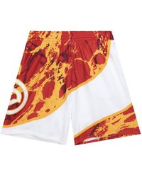 Mitchell & Ness - Team Marble Swingman Shorts "Nba Atlanta Hawks 1986" Pfsw1279 Aha86Pppred1" - Lyst