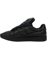 Lanvin - Sneakers Basses Curb Xl "Noir/Noir" Fm Skdk0C Napa A23 1010" - Lyst