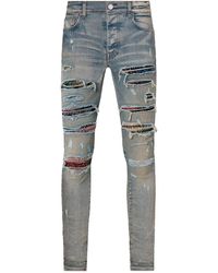 Amiri - Paisley Thrasher Jeans "Clay" Pf22Mds017 408" - Lyst