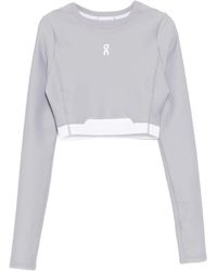 On Shoes - Train Long Sleeve Crop "Lilac" 1Wf10220174" - Lyst