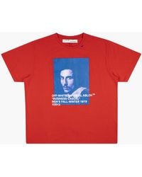 Off-White c/o Virgil Abloh - Bernini Red T-shirt "virgil Abloh X Mca Figures Of Speech" - Lyst