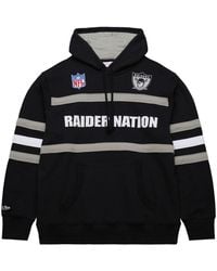 Mitchell & Ness - Nfl Head Coach Hoodie Vintage Logo Raiders Th8072 Orablck" - Lyst