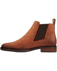 Clarks - Memi Top Boots "Dark Tan Leather" 26161643" - Lyst