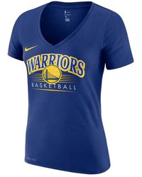 Nike - Wonba Golden State Warriors V-Neck T-Shirt Aq5919 495" - Lyst