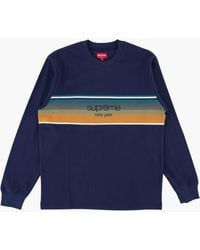 Supreme - Shadow Stripe L/s Top "ss 18" - Lyst