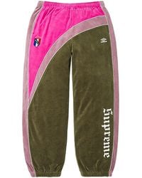 Supreme - Umbro Velour Track Pants "Fw26 - Lyst