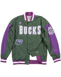 Mitchell & Ness - Authentic Warm Up Jacket "Nba Milwaukee Bucks 96-97" Awjklg18043 Mbudkgn96" - Lyst
