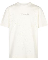 Purple Brand - Hwt Jersey Ss Tee "Ivory" P117 Hfgt125" - Lyst