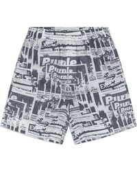 Purple Brand - Print Lyocell Pull-On Shorts P537 Lbwt225" - Lyst