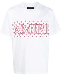 Amiri - Ma Paisley Logo T-Shirt Pf23Mjg038 100" - Lyst