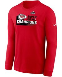 Nike - Chiefs Super Bowl Champions Iconic Long Sleeve T Shirt "Scarlet" Npac65N7Gxtap" - Lyst