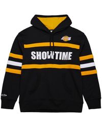 Mitchell & Ness - Nba Head Coach Hoodie Vintage Logo Lakers Th8072 Lalblck" - Lyst