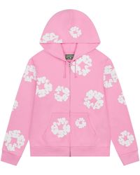 DENIM TEARS - The Cotton Wreath Zip Hooded Sweatshirt Dt330" - Lyst