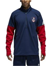 adidas - Usa Volleyball Jacket 1/4 Zip Jacket "Collegiate Power" Cf1418" - Lyst