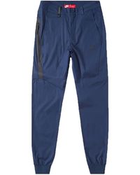 Nike - Tech Bonded Woven Pants "Dark Obsidian" 823363 451" - Lyst