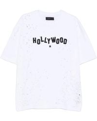 Amiri - Hollywood Logo Shotgun T-Shirt Amjyte1092 100" - Lyst