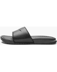 nike benassi jdi black & white mens slide sandals