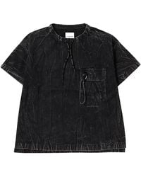 and wander - Bleach Twill T-Shirt 5746184105 010" - Lyst