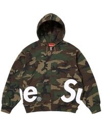 Supreme - Big Logo Zip Up Hooded Sweatshirt "Ss25 - Lyst