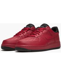 Nike Air Force 1 Low Sneaker in Burgundy (Red) for Men | Lyst UK