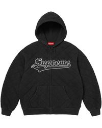 Supreme - Quilted Zip Up Hooded Sweatshirt "Fw25 - Lyst
