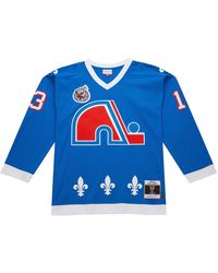 Mitchell & Ness - Nhl Dark Jersey Nordiques 1992 Mats Sundin Jy9020 Qnoblue" - Lyst