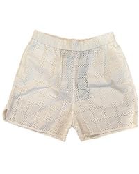 Kith - Dylan Broderie Logo Shorts "Off- Khw060182 114" - Lyst