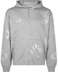 DENIM TEARS - Cashmere Swarovski Cotton Wreath Zip Hoodie Dt076" - Lyst