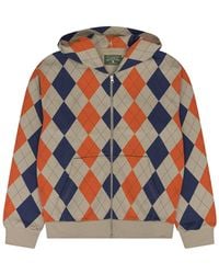 DENIM TEARS - Intarsia Zip Hoodie Dt931" - Lyst